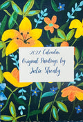 Floral Calendar 2027 with Brass Easel