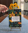 Floral Calendar 2027 with Brass Easel