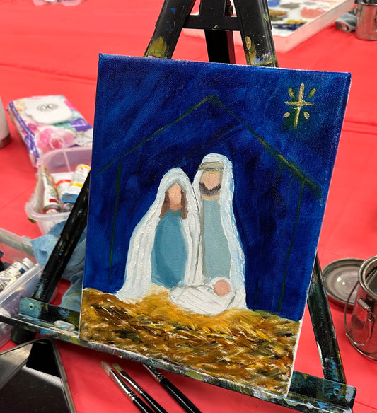 Holiday Painting Party Nativity Scene Sunday, December 7th